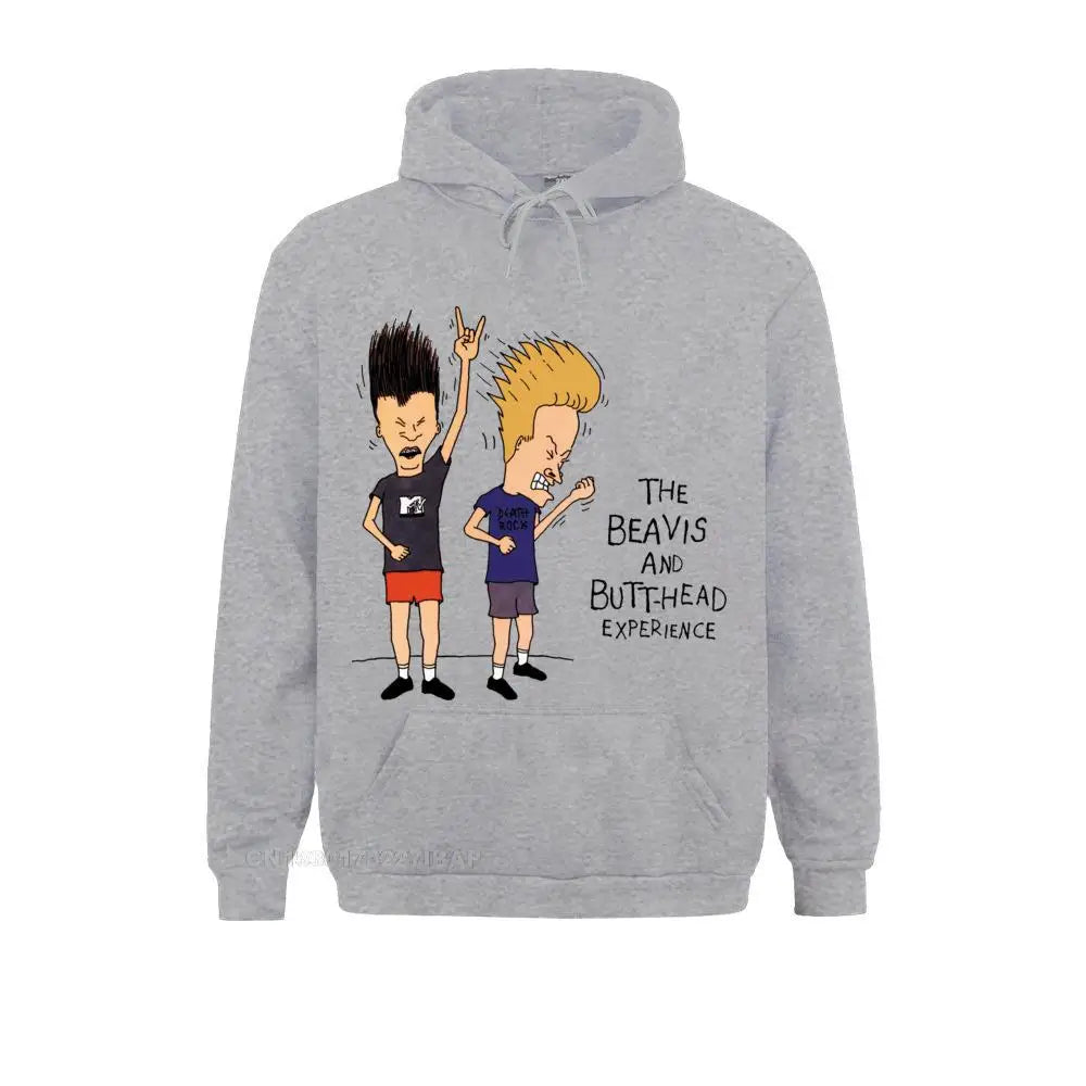 Men JackeSweatshirt Rock Music Beavis And Butthead Youth Sportswear Cotton Great Mens Oversized Harajuku Hoodies Custom