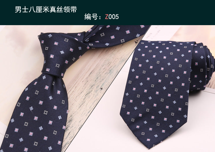 8cm Adult Silk Neckties for Mens Suits Wedding Neck Ties Retro Striped Corbatas Gravata Neckwear Gentleman Gravatas Tie