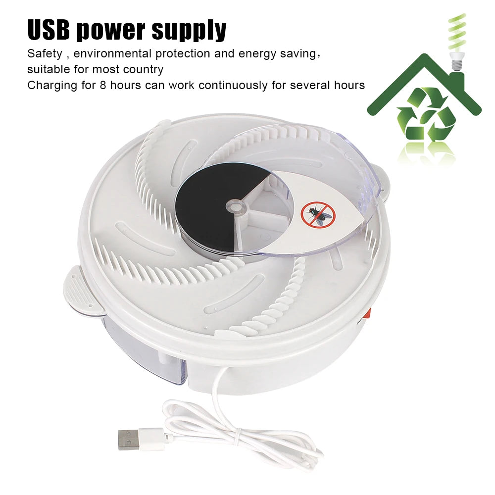 Indoor Outdoor Fly Trap Electric Pest Killer Automatic Flycatcher Insect Pest Catcher USB Pest Reject Control Repeller