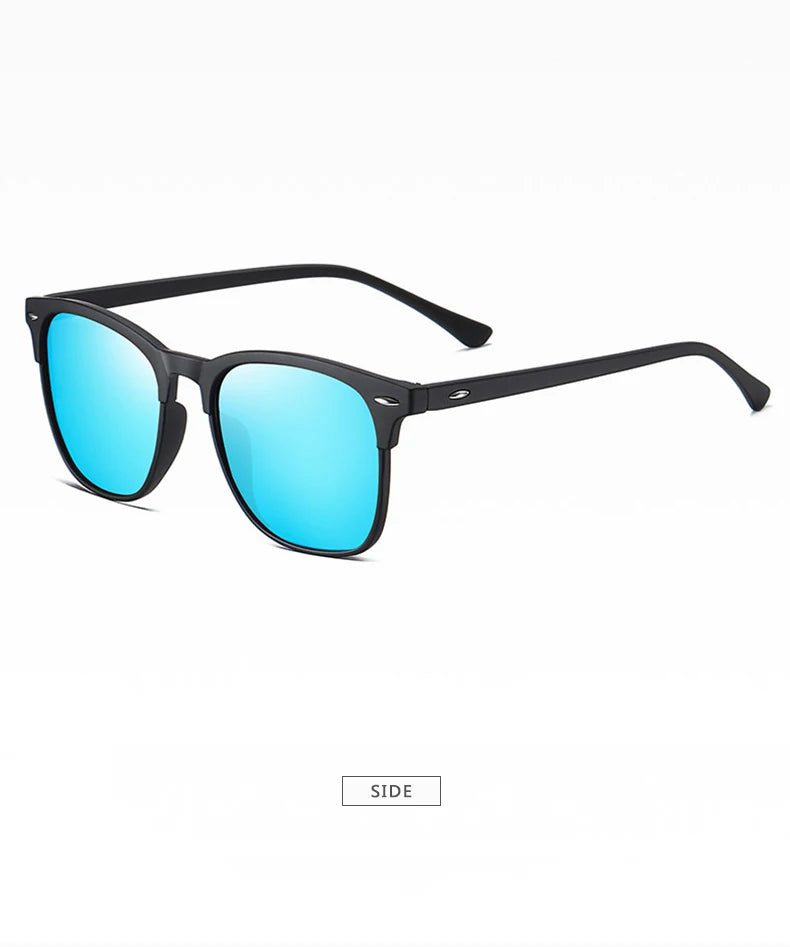 Vintage Polarized Sunglasses Men Women Brand Design Eye Sun Glasses Semi Rimless Classic  Shades Oculos De Sol UV400