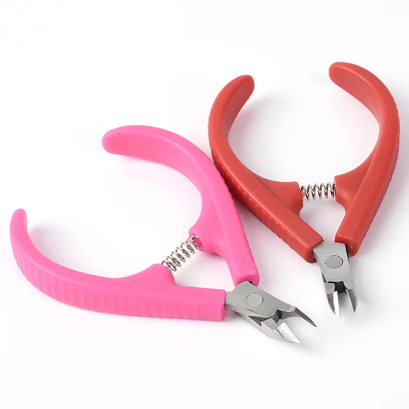 Nail Cuticle Nipper Clipper Rainbow Cuticle Pusher Dead Skin Remover Cuticle Nipper Tweezer Manicure Finger Toe Nail Art Tool