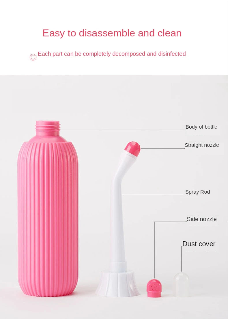 500ml Portable Bidet Private Parts Flushing Device Baby Butt Cleaner Confinement Pregnant Lying-in Women's Perineum Body Bidet