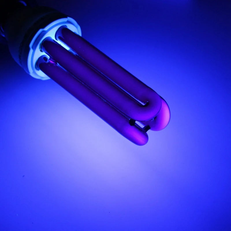 15W 20W 30W 40W E27 UV Light Bulb AC220V  Straight Low Energy Ultraviolet Fluorescent Black Light CFL Violet  Detection Lamp