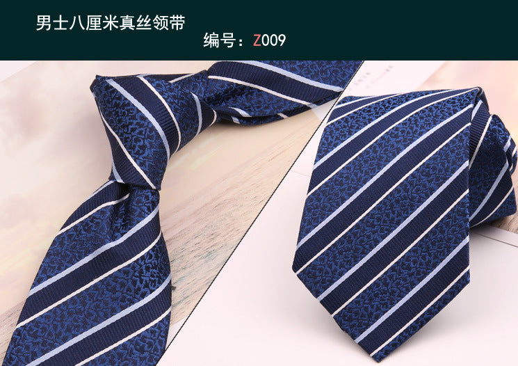 8cm Adult Silk Neckties for Mens Suits Wedding Neck Ties Retro Striped Corbatas Gravata Neckwear Gentleman Gravatas Tie