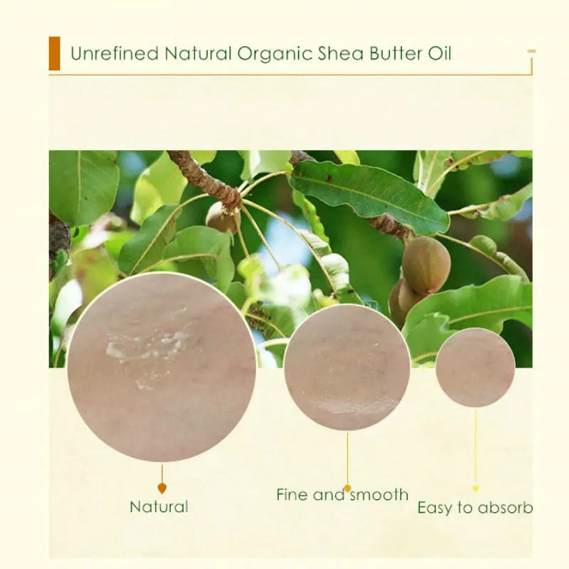 50g/100g Natural Organic Unrefined Shea Butter Oil Skin Care Body Massage Oil Moisturizing Nourishing Cosmetics Raw