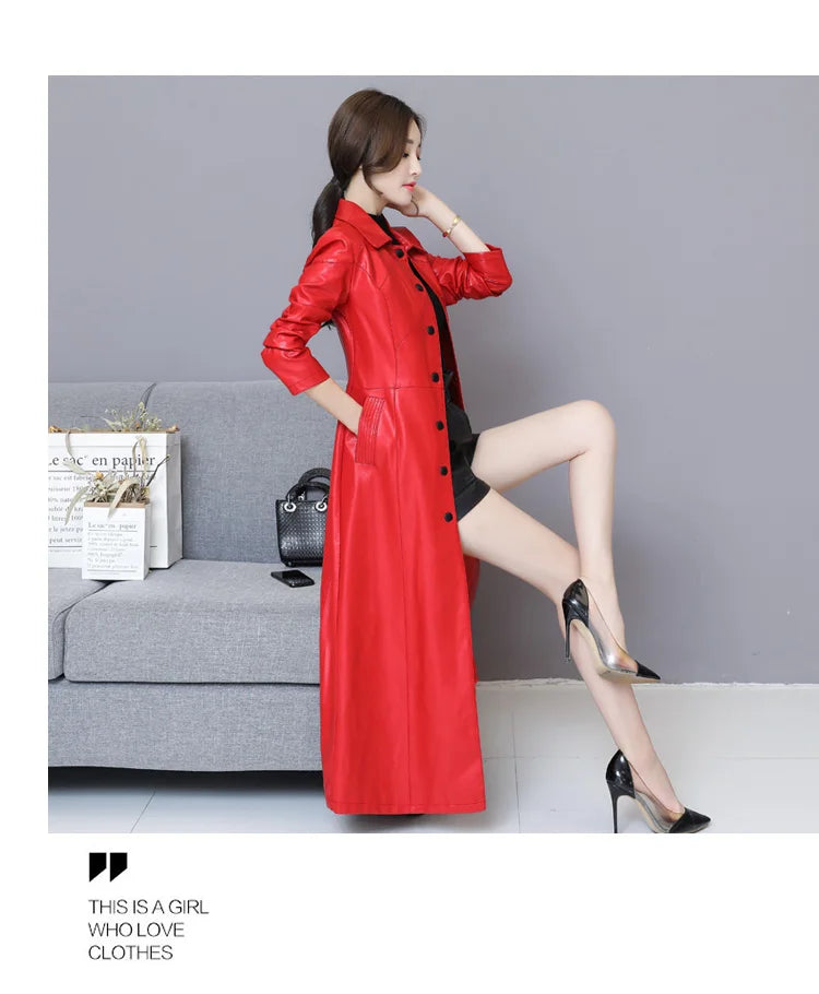New Women Sheepskin Coat Autumn Winter 2025 Fashion Keep Warm Long Jacket Thicken Sheep Leather Coat Suede Outerwear Female