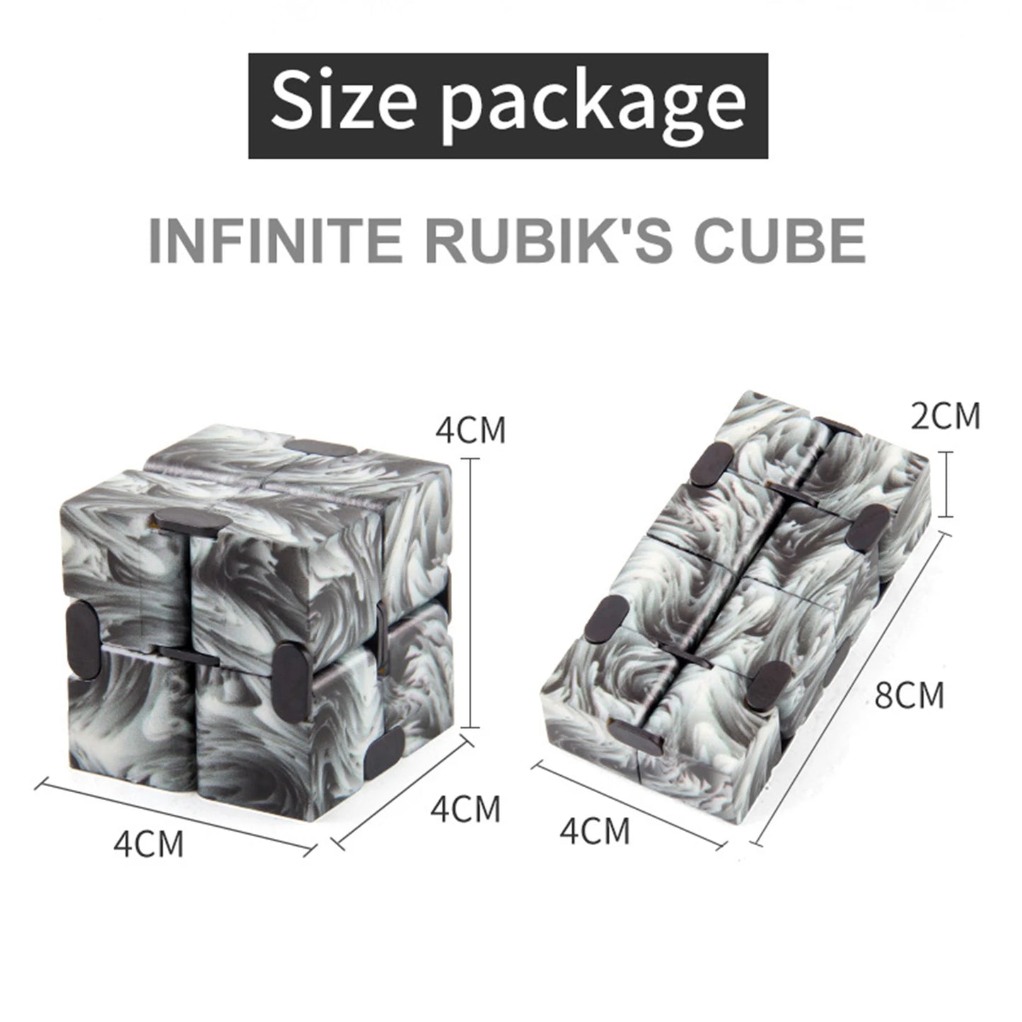 2024 New Fidget Toy Autism Anti Stress Relief Infinity Cube Magic Cube Office Flip Cubic Puzzle Stop Stress Reliever Autism Toy