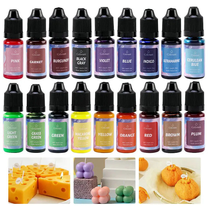 Epoxy Resin Supplies Resin Pigment Kit Liquid Colorant Dye Powder Filling Material for Art Crafts DIY Jewelry Making Accessories