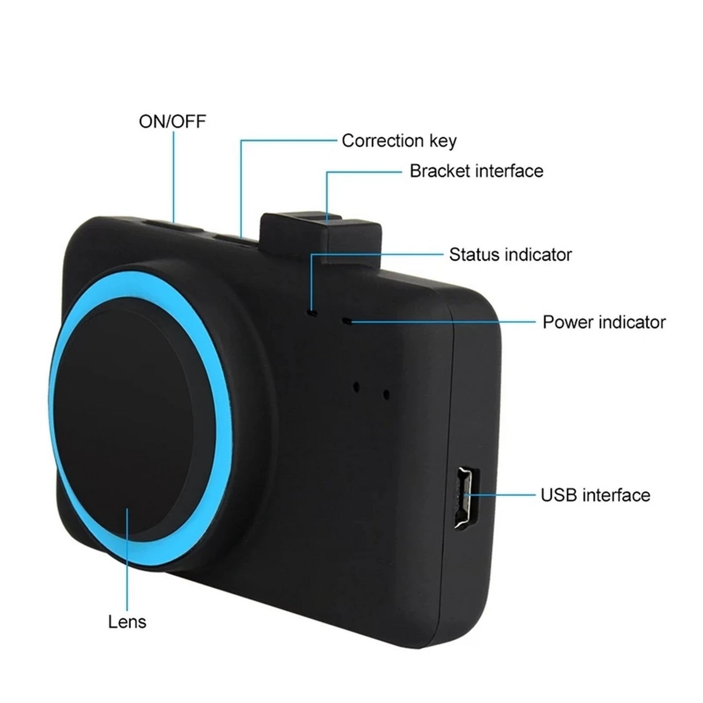 Car Accessories Fatigue Warning Alarm Device Head Up Driving Safe System for Truck Drivers Long-Distance Trip Prevent Drowsiness