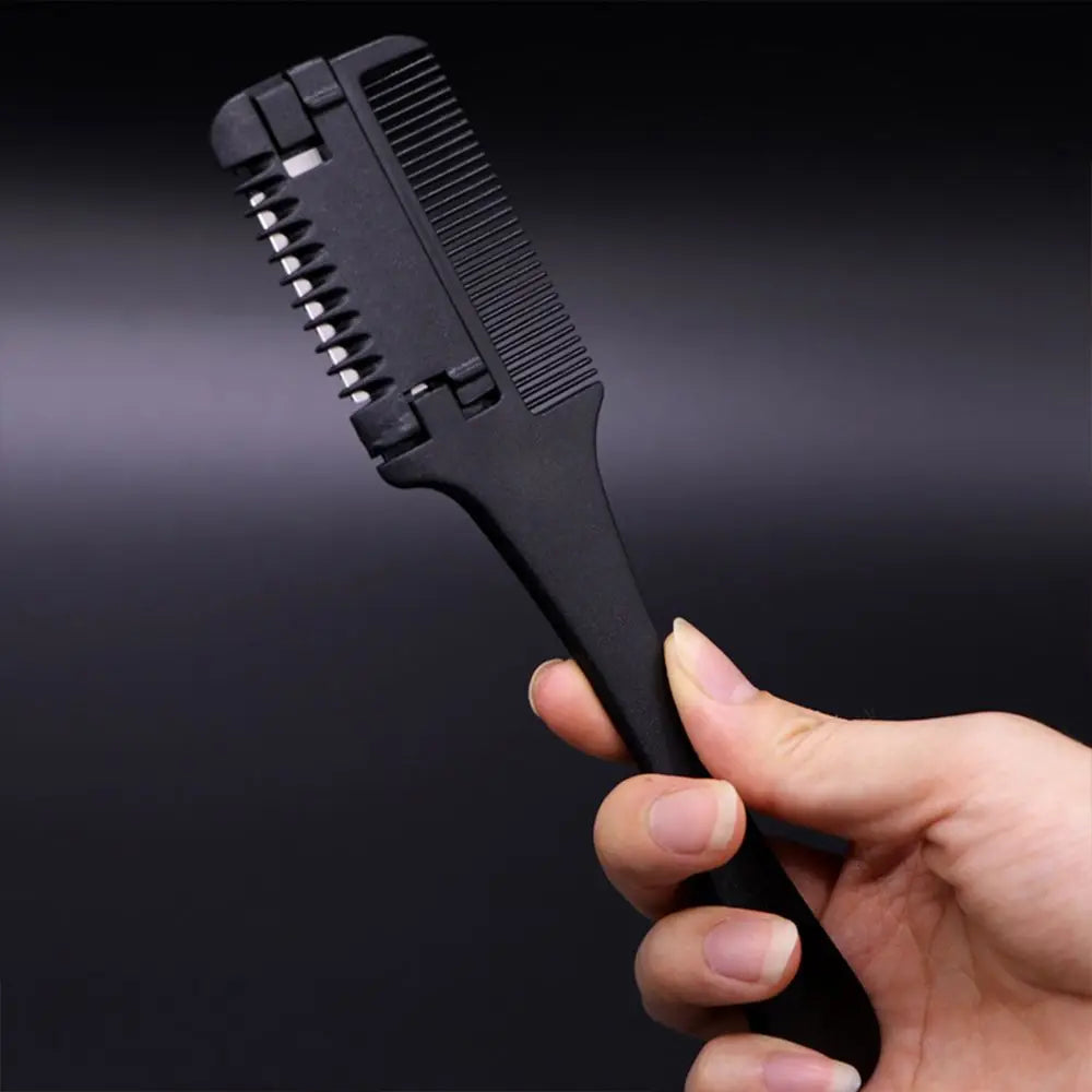 Hair Salon Scissor Hair Styling Thinning Hair Trimmer with Razor Blades Thinning Comb Hair Cutting Comb Hairdressing Tool