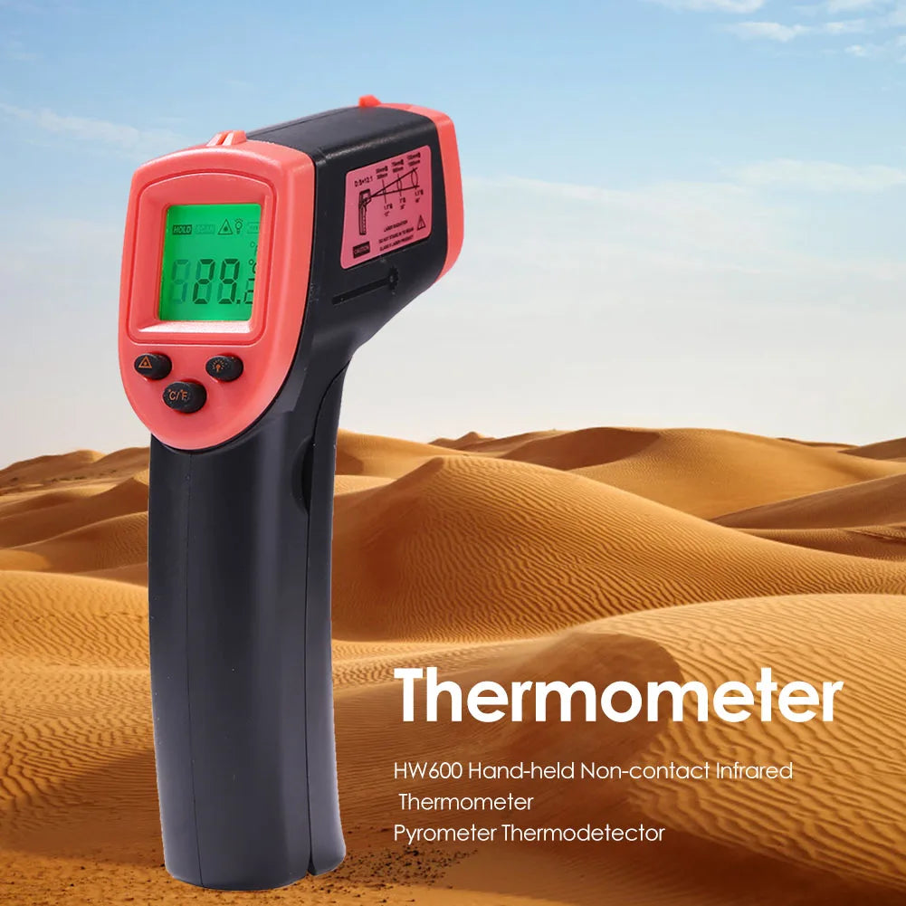 Digital Infrared Thermometer -50~600℃ GM320/GM320S/HW600/HW550 LCD Display Contactless Thermometer Pyrometer IR Laser Point