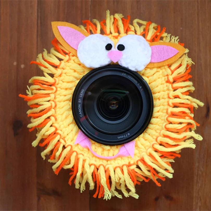 Baby photography Attracts Toys Camera Buddies Lens Decoration Knitted Camera Buddy   Lens Buddy Photography Accessories