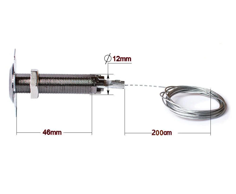 Garage door release key, garage door lock, emergency key release, release lock