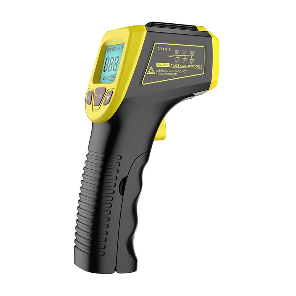 Digital Infrared Thermometer Non-Contact Pyrometer High Temperature Gun -50~600℃/-58~1112℉ Laser-Pointer Infrared IR Thermometer