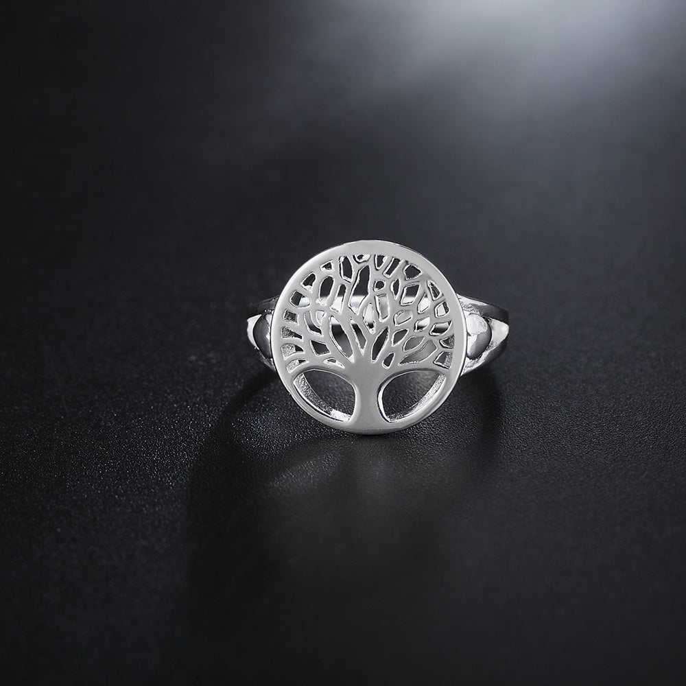 925 Sterling Silver Rings For Women men Simple small tree size 6/7/8/9 elegant Fashion Party Gifts Girl wedding Jewelry