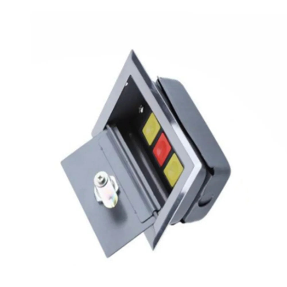Up Down Stop 3 Button Roller Shutter Garage Door Switch Cassette Cover + Key