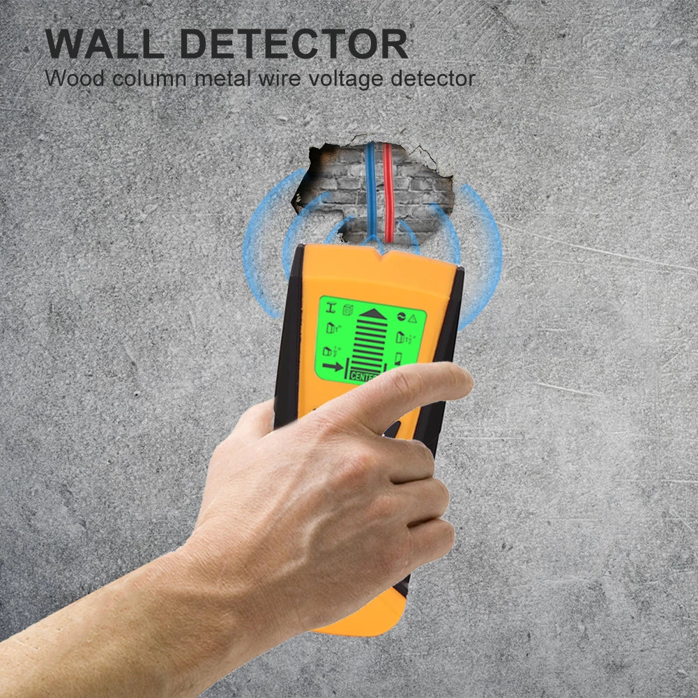 3 in 1 Wall Metal Detector Depth Professional Find Metal Wood Studs AC Voltage Live Wire Detect Wall Scanner Electric Box Finder