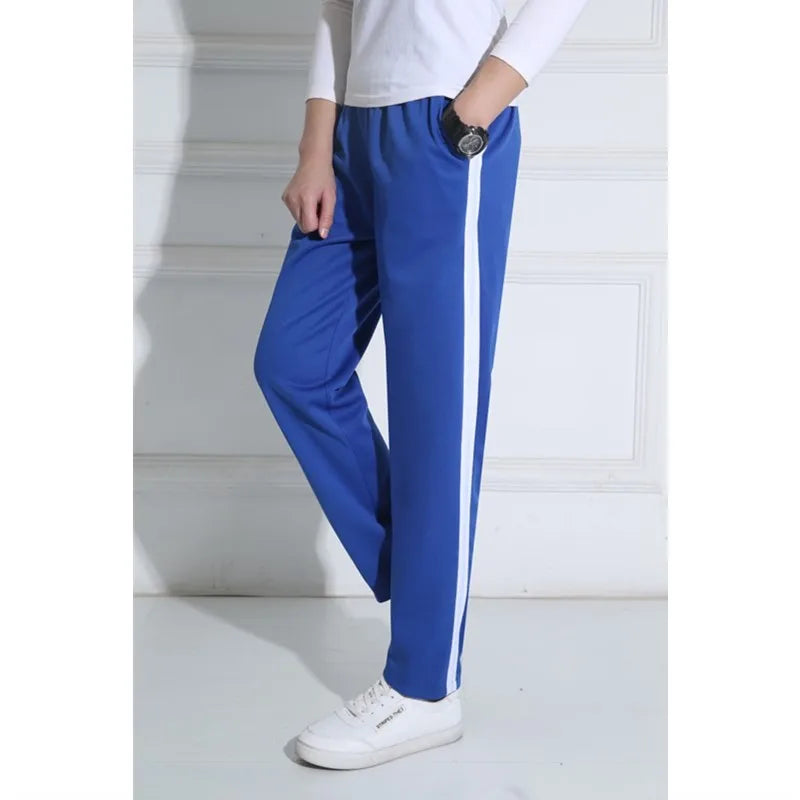 Unisex New Pants Casual Sweatpants Striped Bastic Trousers Pants Men Joggers Simple Work Pants