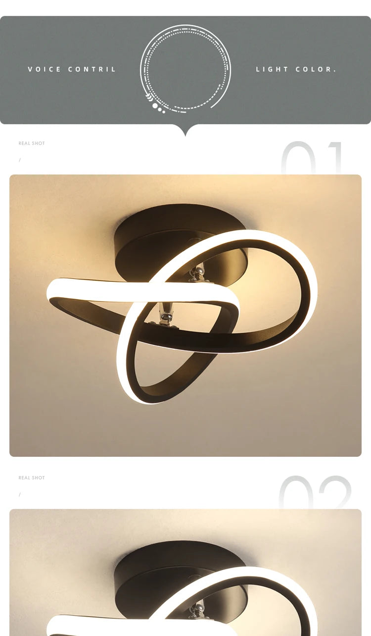 LED Strip Aisle Ceiling Lights Modern Minimalist Living Room Lamps For Balcony Entrance Staircase Home Decor Fixtures Led Luster