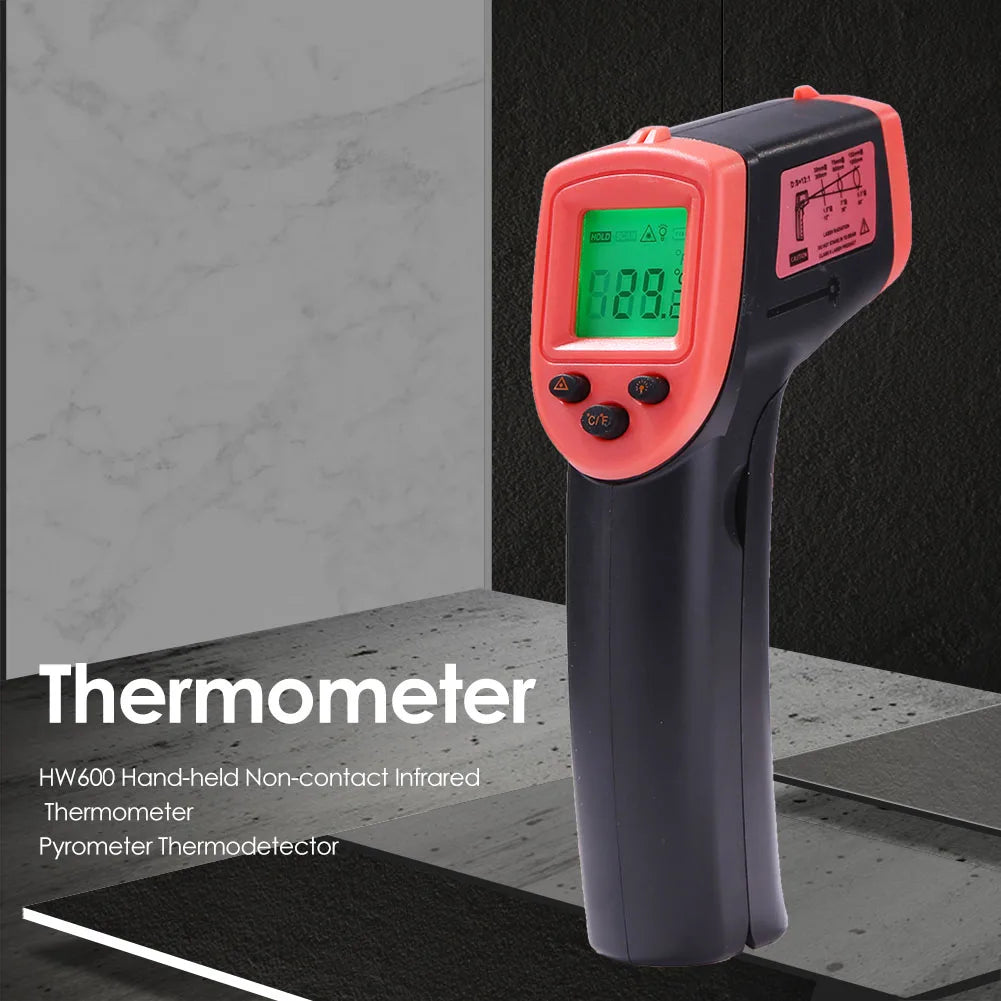 Digital Infrared Thermometer -50~600℃ GM320/GM320S/HW600/HW550 LCD Display Contactless Thermometer Pyrometer IR Laser Point