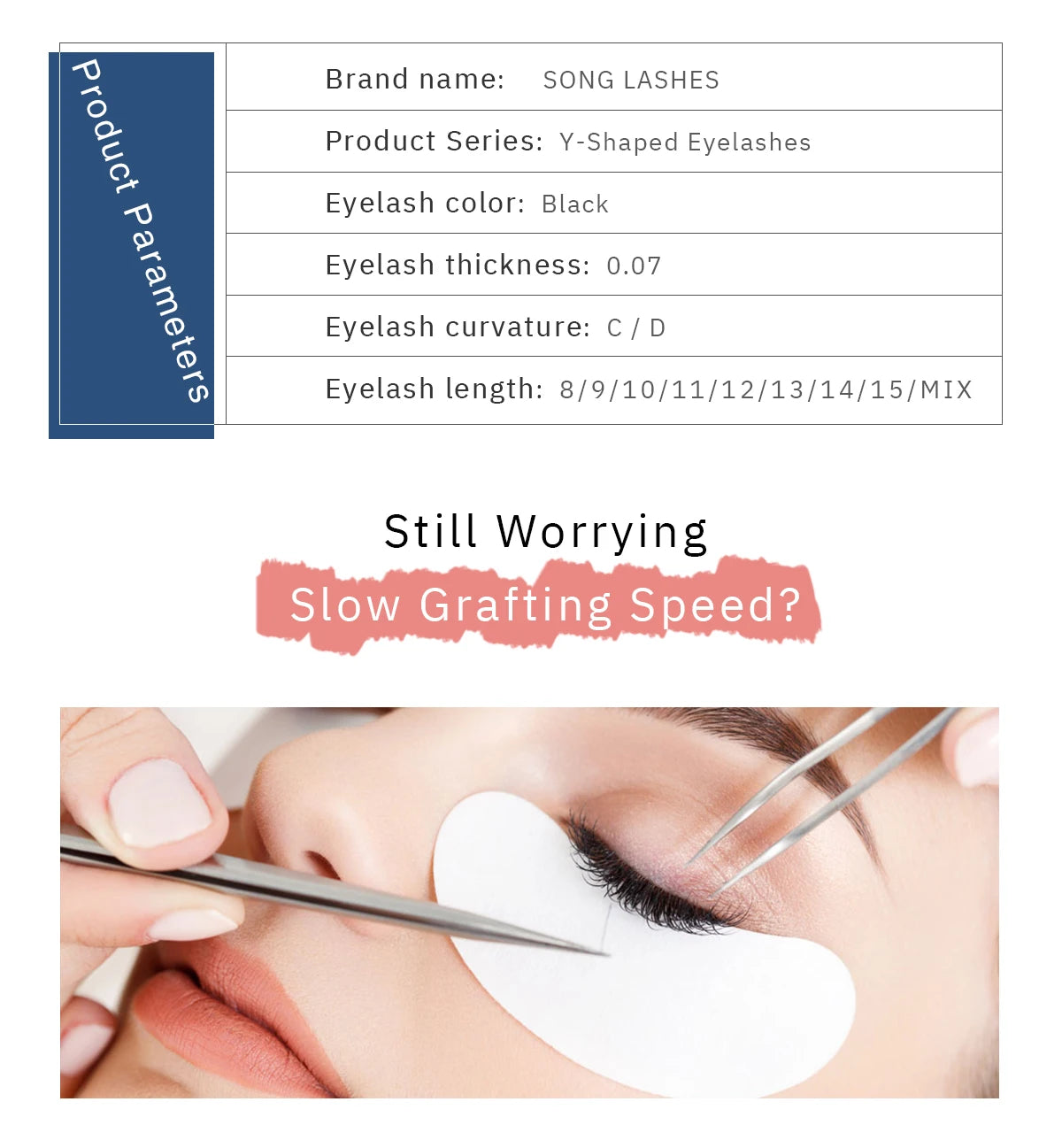 SONG LASHES  0.05 0.07  YY  premade fans eyelash extensions  for salon  individual eyelash extensions YY lash for  lash artist
