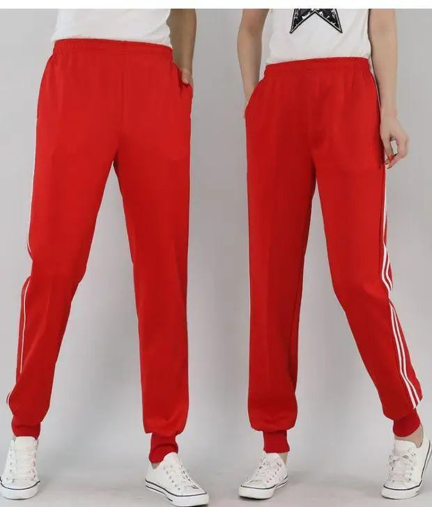 2023 Summer Men's Casual Sweatpants Men Jogger Basic Trousers Tracksuit Side Stripe Bottoms Breathable Sportswear Track Pants