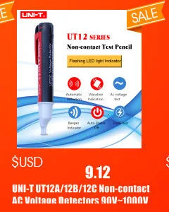 UNI-T Mini Laser Distance 40/60m Range Rechargeable 3.7V Wall Area/Volume/Circumference Measurement LM40Mi LM60Mi
