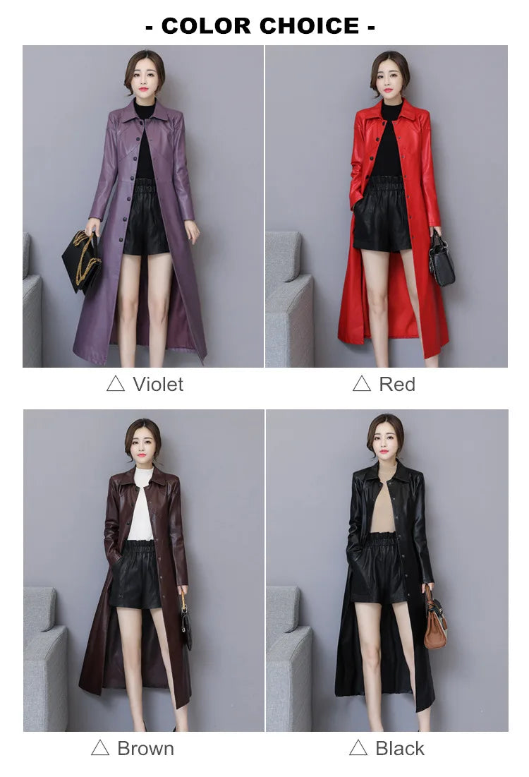 New Women Sheepskin Coat Autumn Winter 2025 Fashion Keep Warm Long Jacket Thicken Sheep Leather Coat Suede Outerwear Female