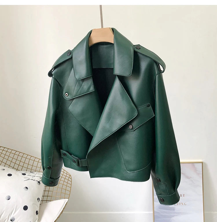 Pink Java QC20003   new arrival real leather jacket  women coat genuine sheep leather coat luxury fashion hot sale dress