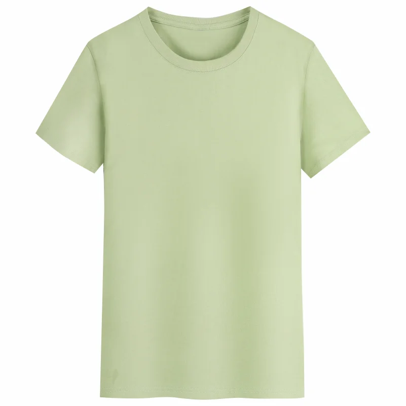 Men's 100% Cotton T-shirt Custom Printing Printing Short-sleeved Embroidery Company Logo Breathable Solid Color Top 4xl