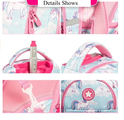 Kids School Rolling Backpack Bag for girls School Trolley Bag for boys Laptop Trolley Backpack Bag Children Rolling luggage Bags