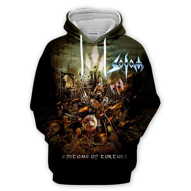 New Fashion Women/Men's  3D Print  Sodom Band  Hoodies Hooded Sweatshirts Harajuku Hoodie Sweatshirts Tops Clothing