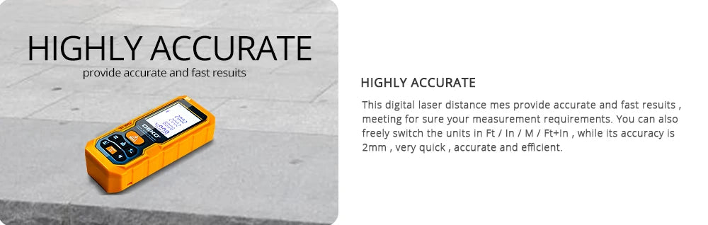 DEKO DKLD05 Handheld Laser Distance Meter 40M 60M 80M 100M Mini Laser Rangefinder Laser Tape Range Finder Diastimeter Measure