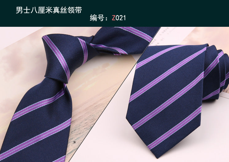 8cm Adult Silk Neckties for Mens Suits Wedding Neck Ties Retro Striped Corbatas Gravata Neckwear Gentleman Gravatas Tie