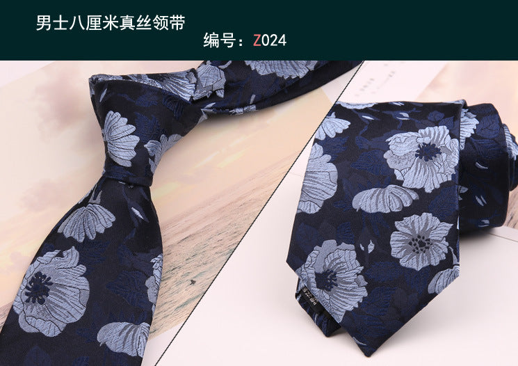 8cm Adult Silk Neckties for Mens Suits Wedding Neck Ties Retro Striped Corbatas Gravata Neckwear Gentleman Gravatas Tie