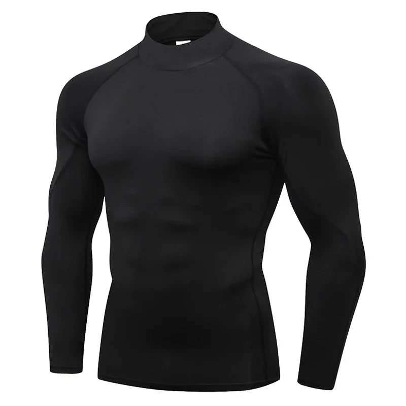 Thermal Underwear Sets Men High Collar Winter Long Johns Thermo Underwear Compression Sweat Quick Drying Thermal Clothing