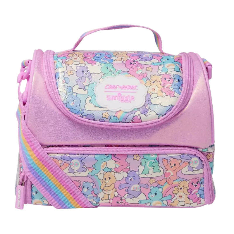 In Stock Rainbow Bear School Backpack Lightweight Large Capacity Breathable Waterproof Decompression Shoulder Bag  Pen Bag Gift