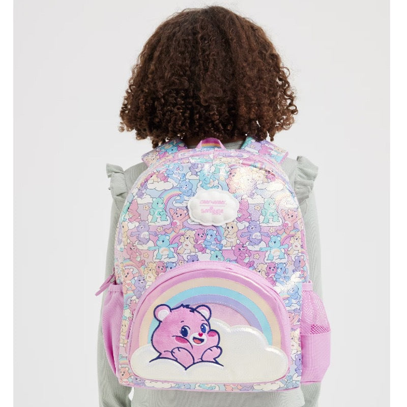 In Stock Rainbow Bear School Backpack Lightweight Large Capacity Breathable Waterproof Decompression Shoulder Bag  Pen Bag Gift