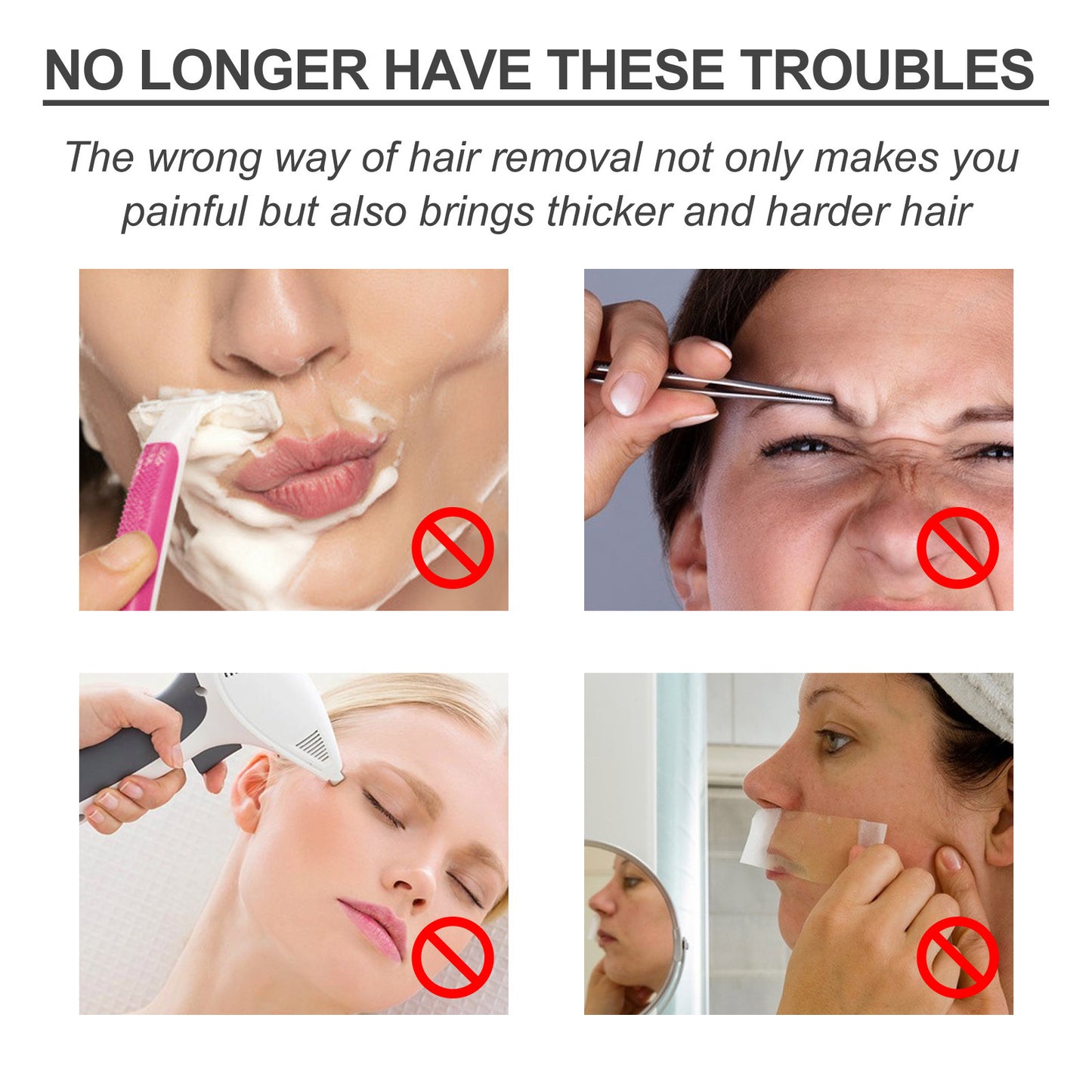 Gentle Hair Removal Spray Hairs Growth Inhibitor Moisturizing Smoothing Legs Underarms Epilator Painless Depilatory Mousse Cream