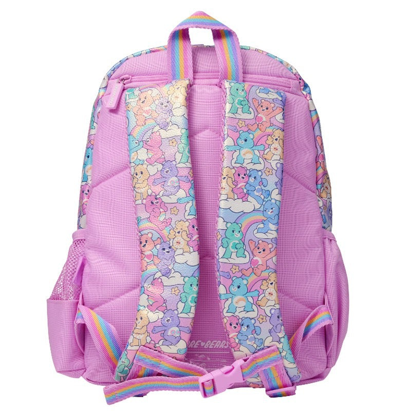 In Stock Rainbow Bear School Backpack Lightweight Large Capacity Breathable Waterproof Decompression Shoulder Bag  Pen Bag Gift