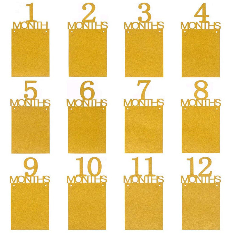 1st Birthday Baby Photo Banner Photo Frame Birthday Party Decoration Props Boys Girls 1st Birthday Party Decoration Photos