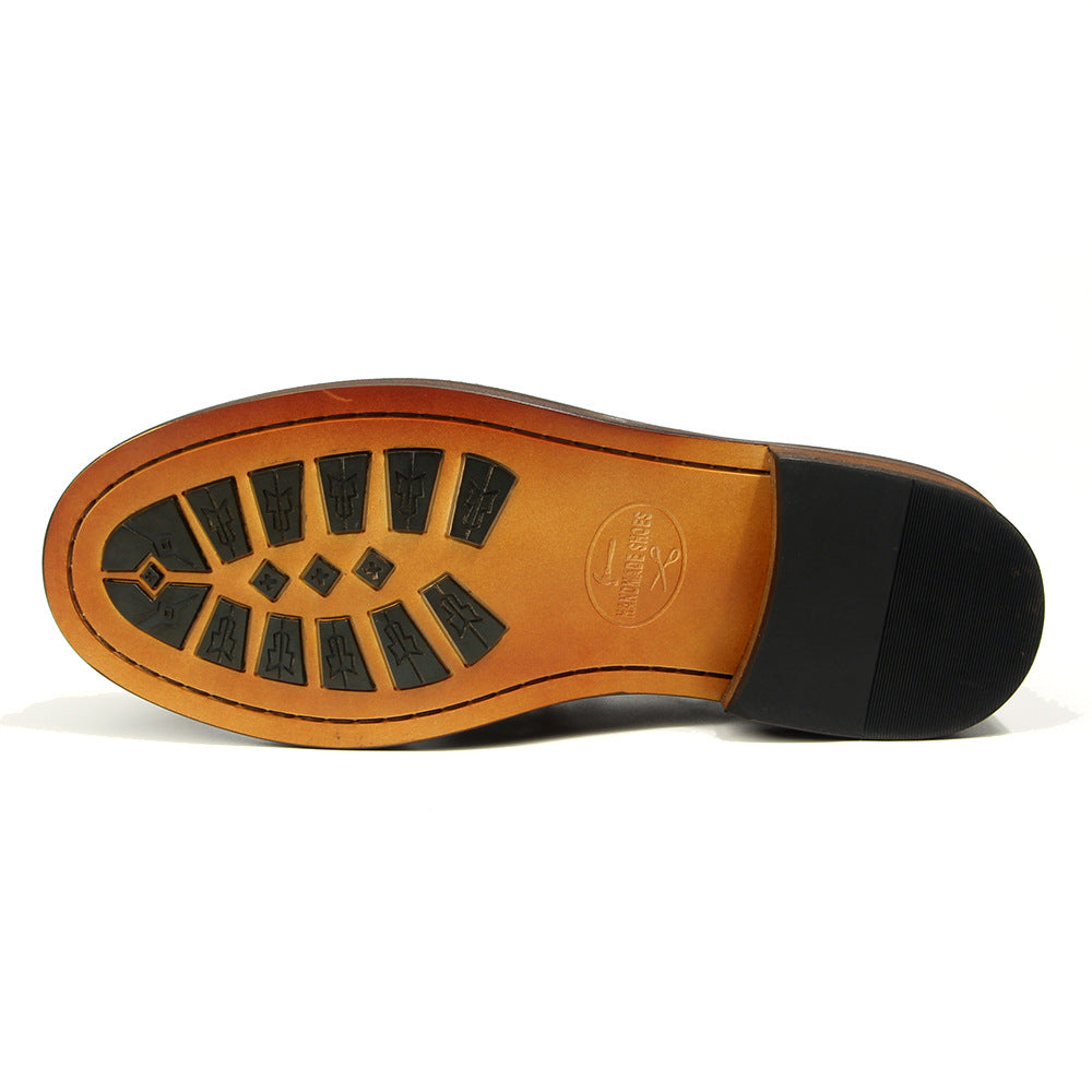 Genuine leather Men's formal shoes Business leather Shoes cowhide handmade Men dress shoes high-end luxury Wedding shoes loafers