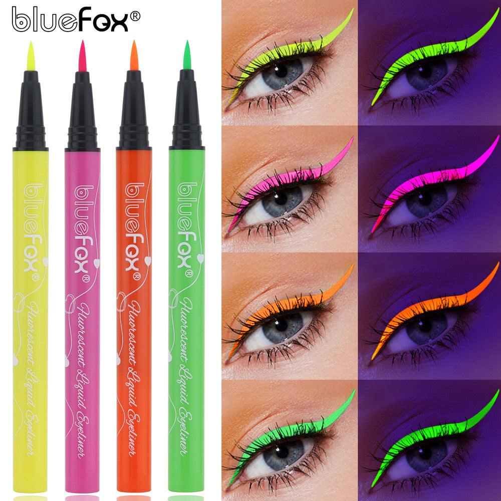 6pcs Glow UV Reactive Glow in the Dark Face and Body Paint Set, Neon Liquid Eyeliner, Mixing Color for Masquerade,Music Festival