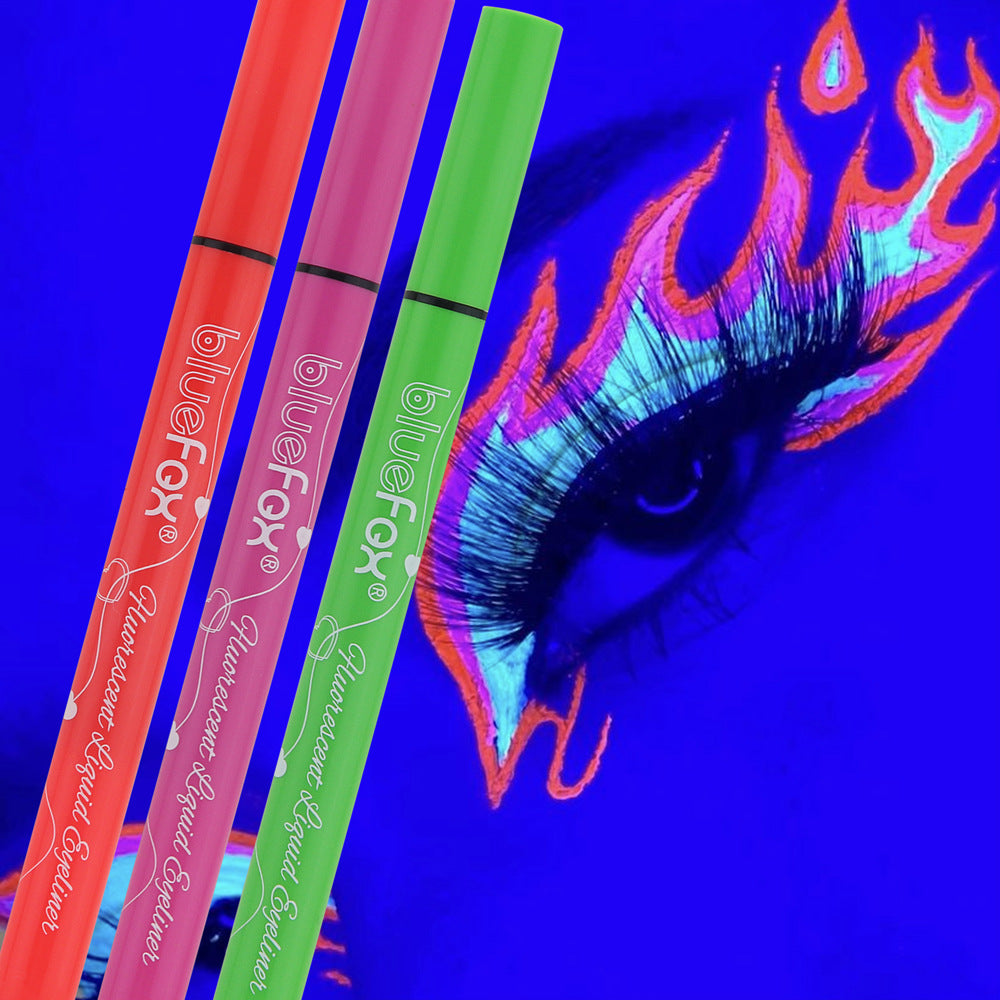 6pcs Glow UV Reactive Glow in the Dark Face and Body Paint Set, Neon Liquid Eyeliner, Mixing Color for Masquerade,Music Festival