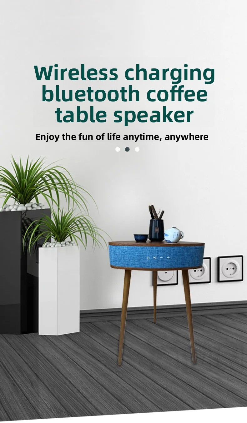 Solid Wood European Side Table Smart Multifunctional End Table for Living Room/Bedroom Decorative Small Corner Furniture