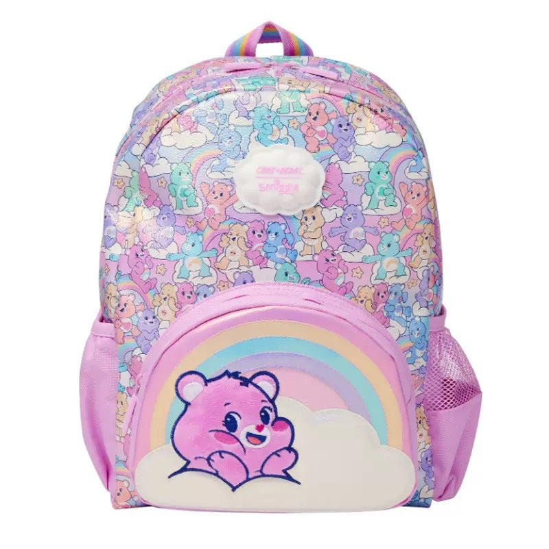 In Stock Rainbow Bear School Backpack Lightweight Large Capacity Breathable Waterproof Decompression Shoulder Bag  Pen Bag Gift