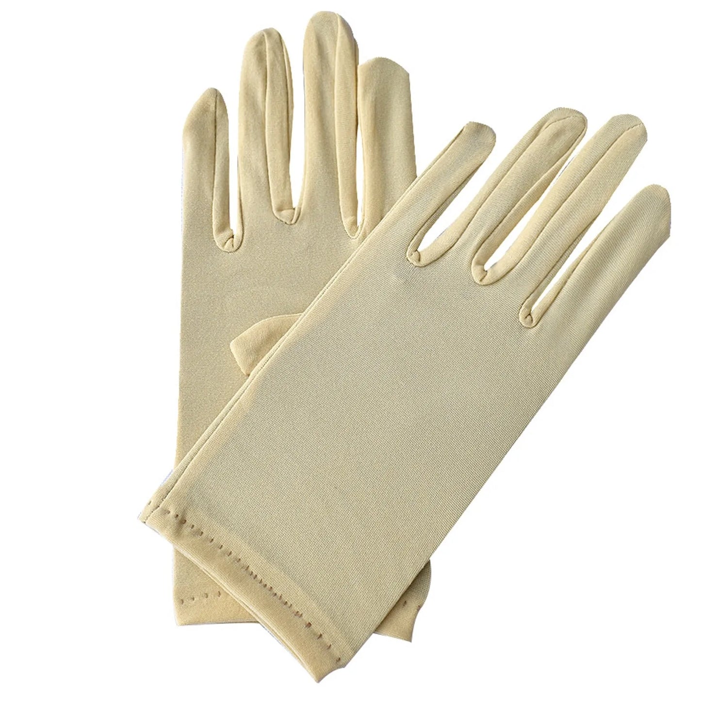 Woman Gloves Work Gloves Milk Silk Gloves Solid Color Non-Slip Household Gloves Breathable Serving Waiters Mittens