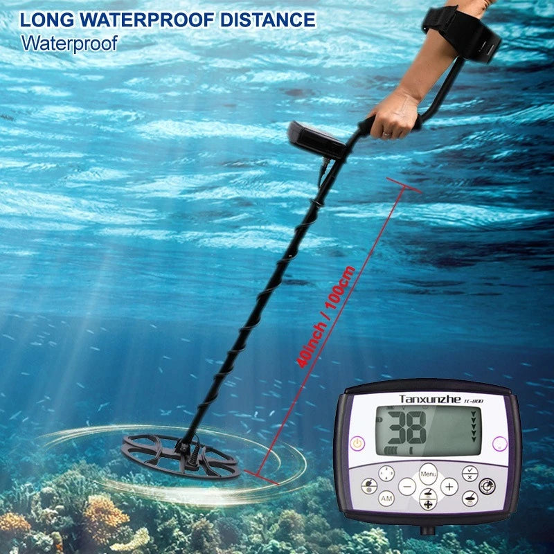 Metal Detector, Underground Depth Waterproof Scanning Gold Detector