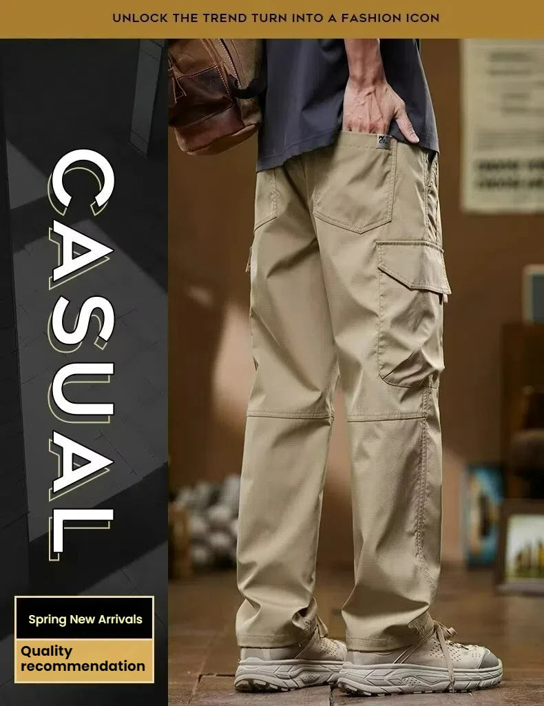 Working pants for men's new loose straight trousers for work wear-resistant and dirty American charge casual pants
