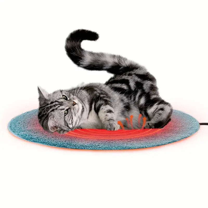 Pet Heating Pad, Electric Warm Mat for Cats and Dogs, Thermostatic & Waterproof, Chew-Resistant & Shock-Proof,  Pet Heater Bed